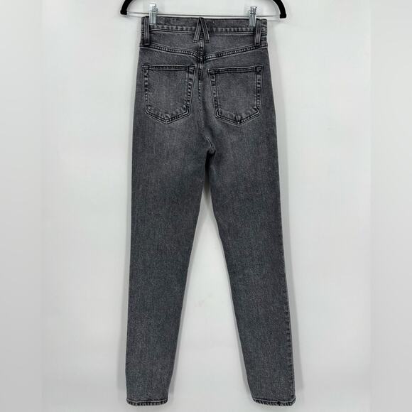 SLVRLAKE Beatnik High Rise Skinny Jeans Slim Harvest Moon Black Gray Grey 24 - Picture 7 of 14